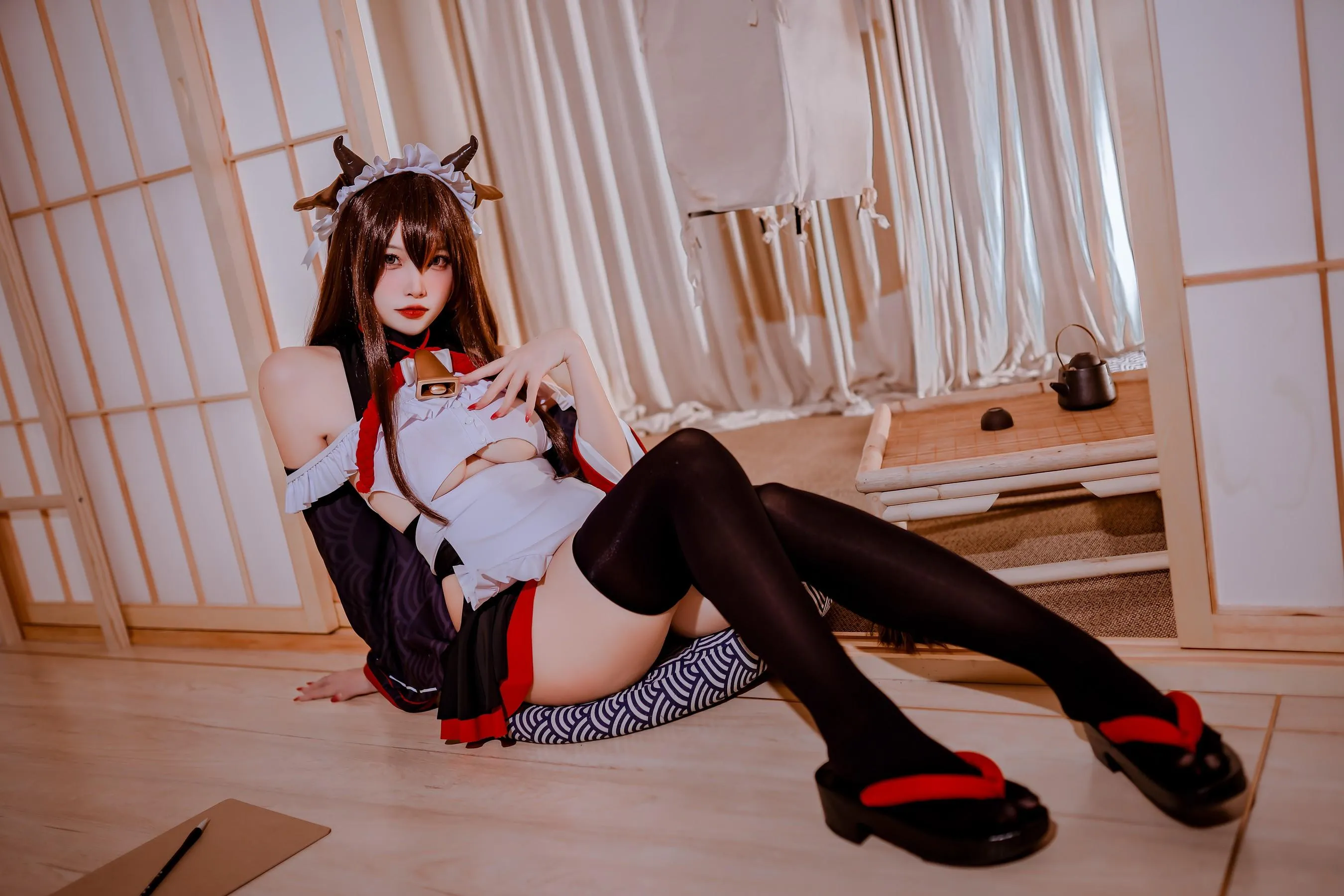 二佐Nisa – NO.148 碧蓝樫野女仆 [34P]插图2